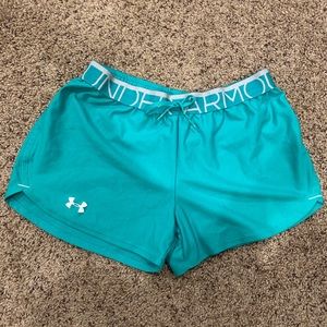 Green running Under Armour Shorts